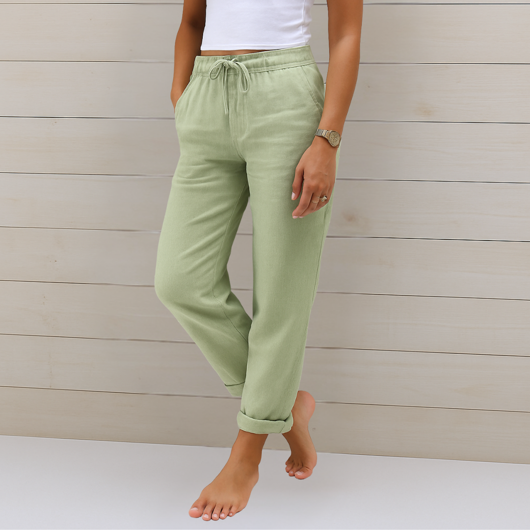 Sophia | Premium breathable linen stretch pants