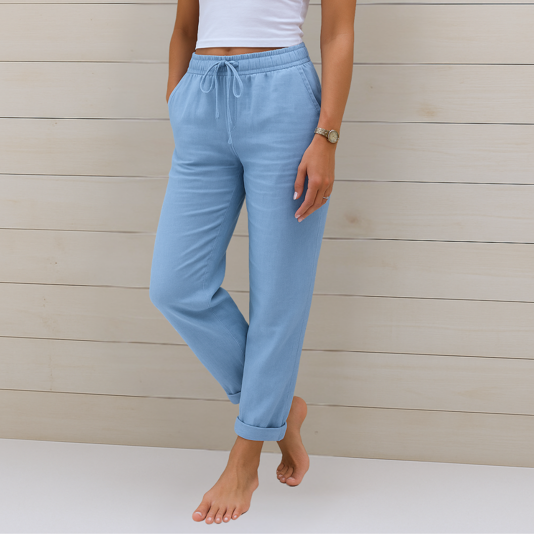 Sophia | Premium breathable linen stretch pants