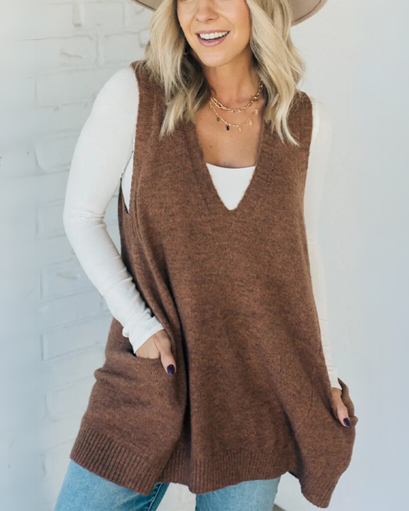 Carola - Cozy Knit Vest