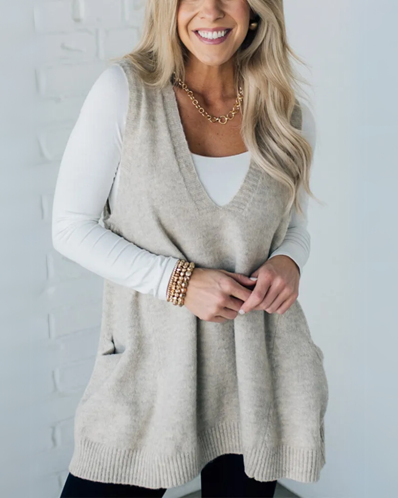 Carola - Cozy Knit Vest