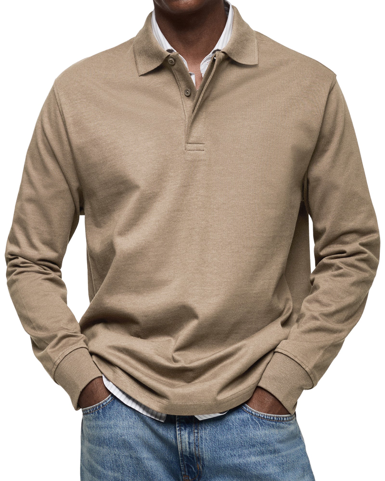 Charles | Casual Long-Sleeve Polo Shirt