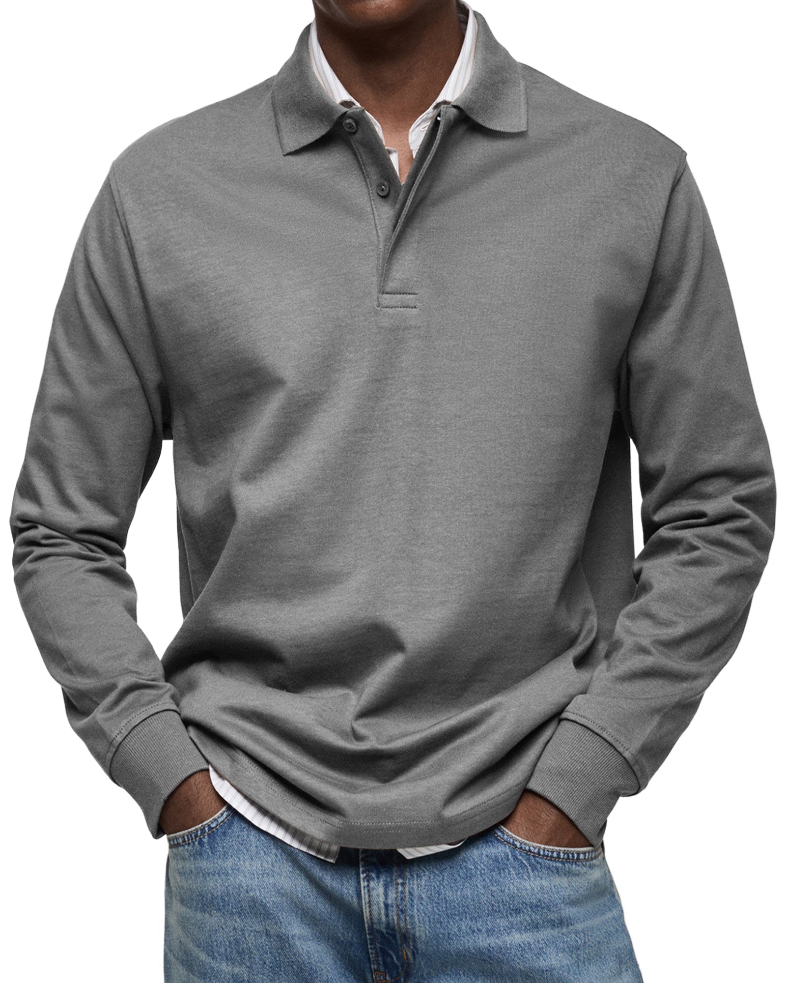 Charles | Casual Long-Sleeve Polo Shirt