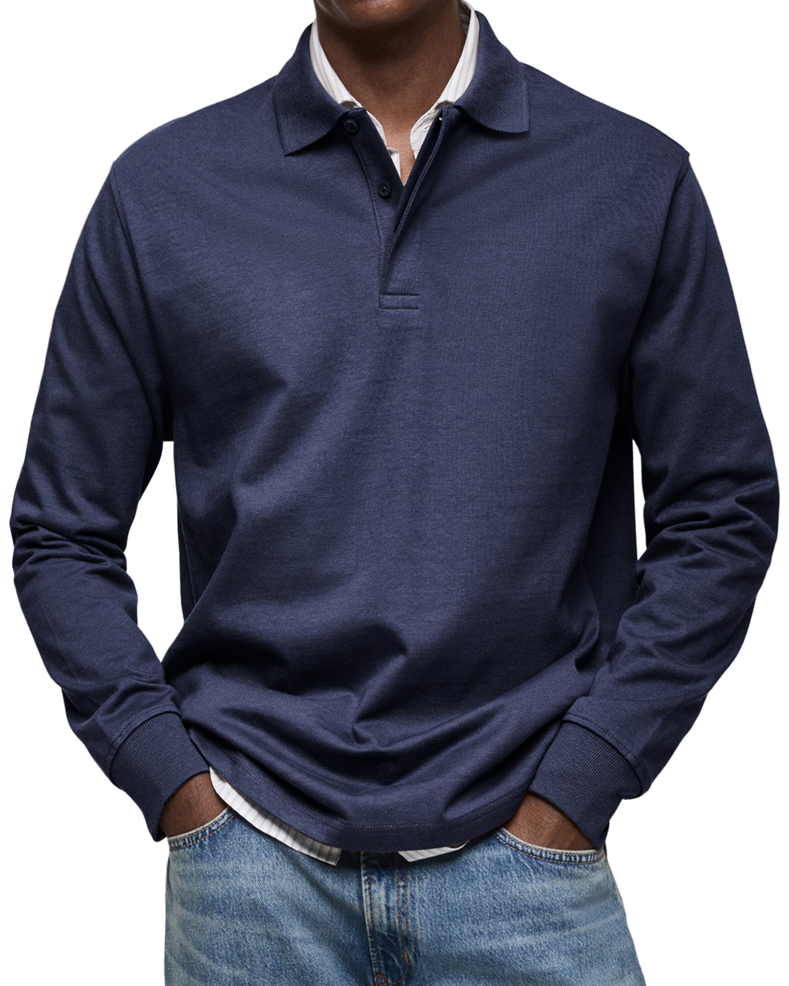 Charles | Casual Long-Sleeve Polo Shirt