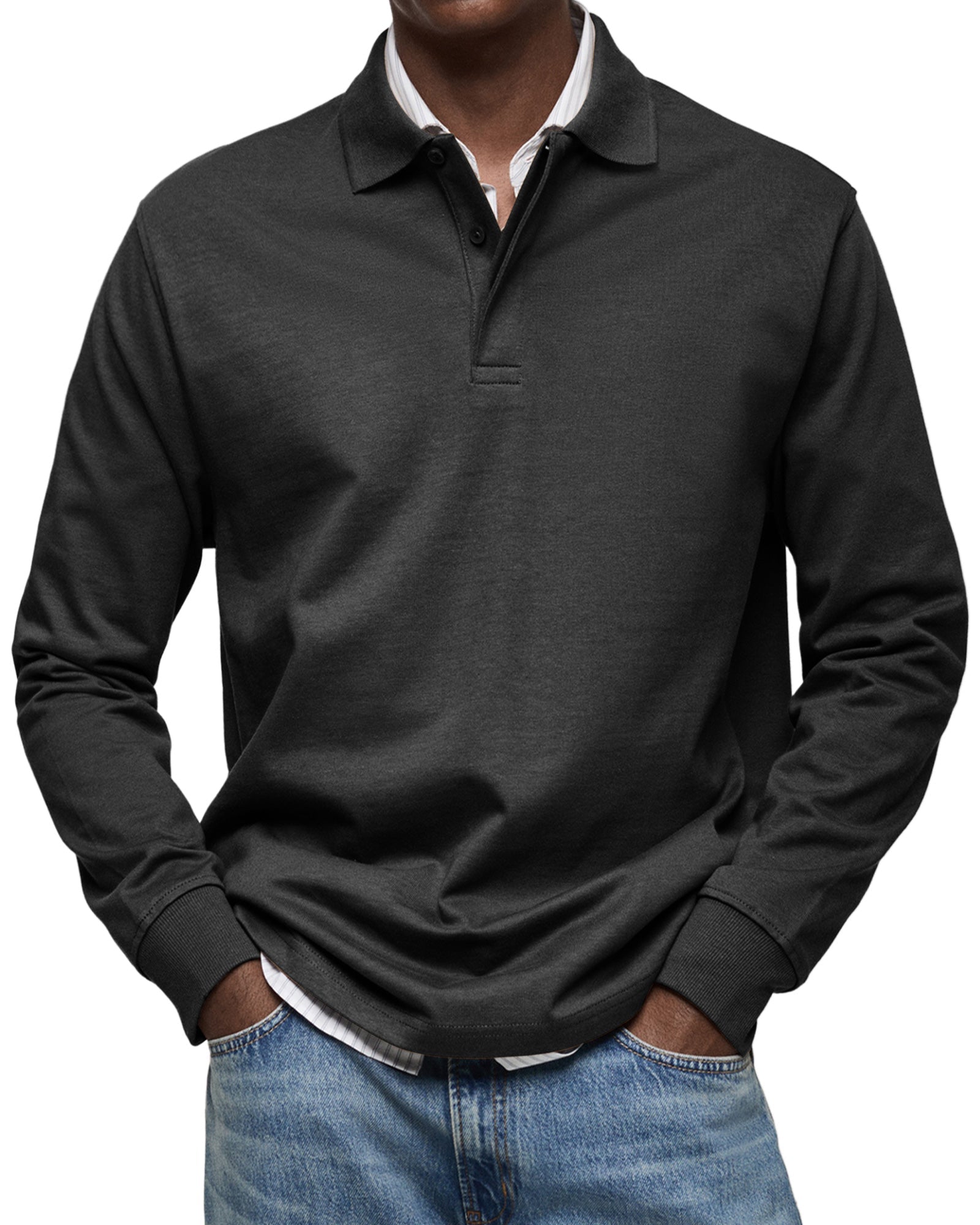 Charles | Casual Long-Sleeve Polo Shirt