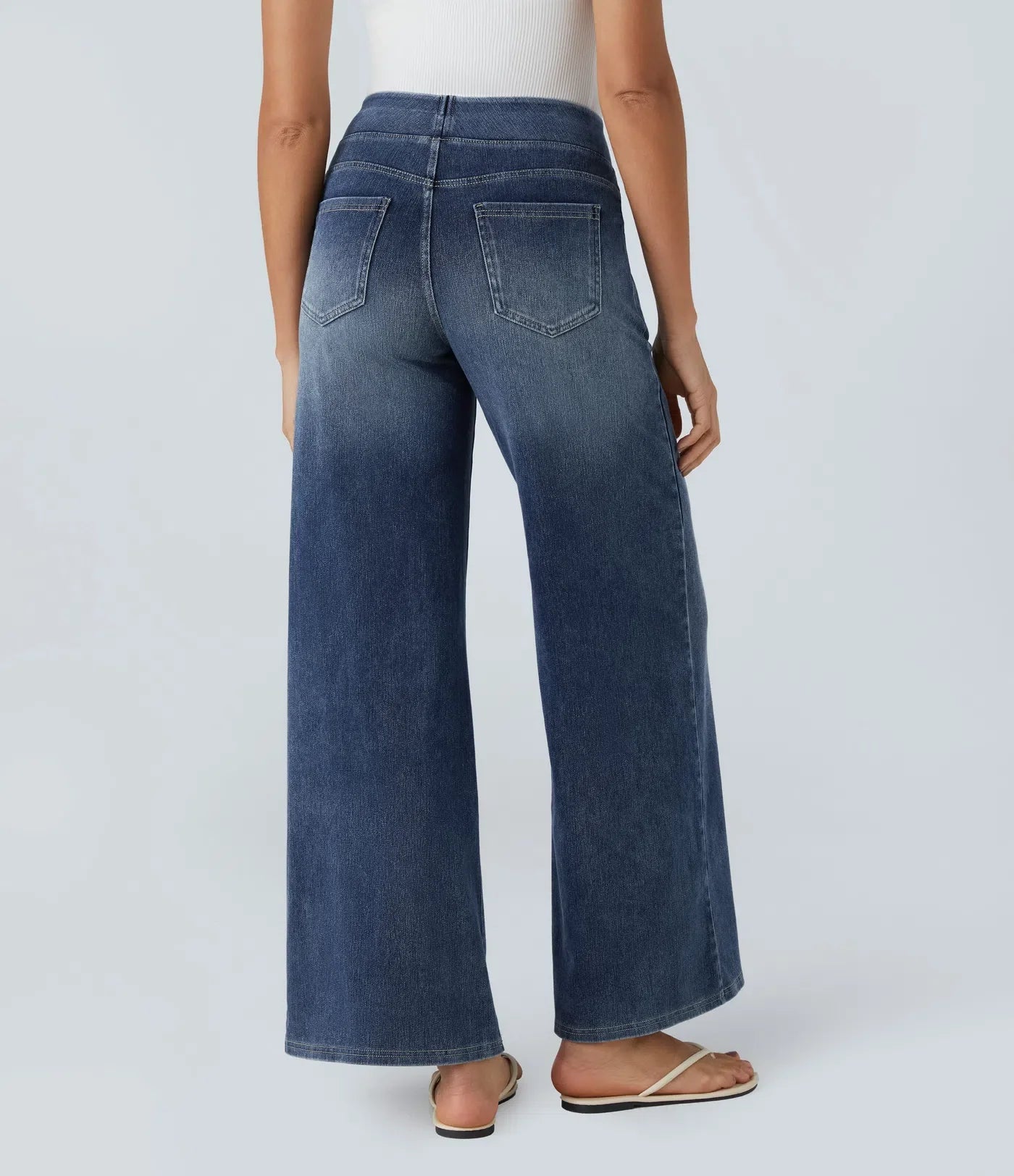 Ava | Elastic high-waisted jeans