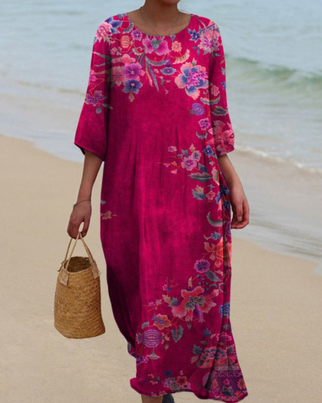 Dunya - Elegant Loose Fitting Boho Maxi Dress