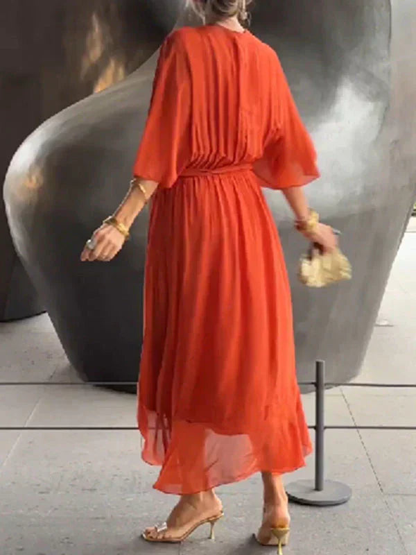 Manon | Chiffon elegance with a V-neckline