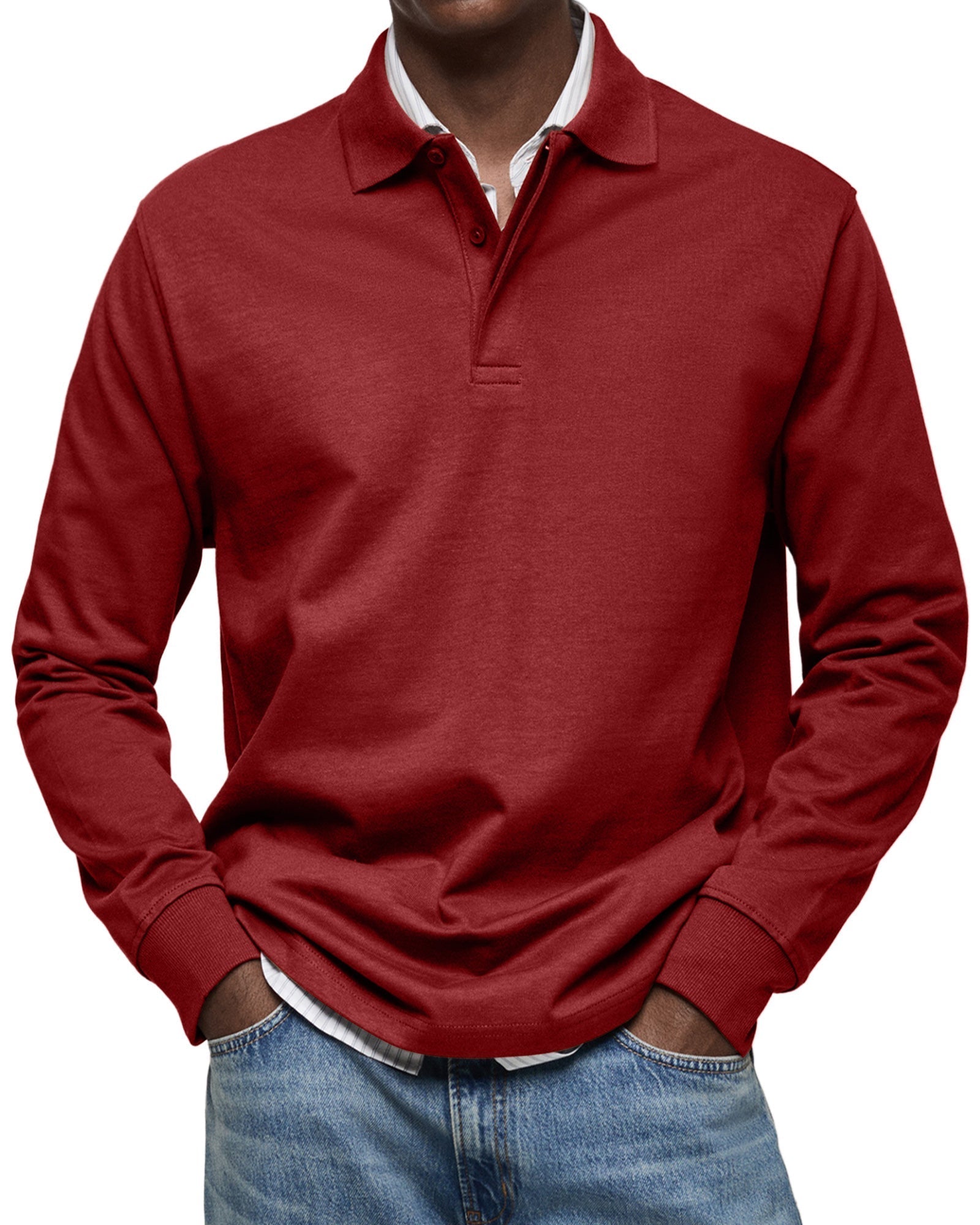 Charles | Casual Long-Sleeve Polo Shirt