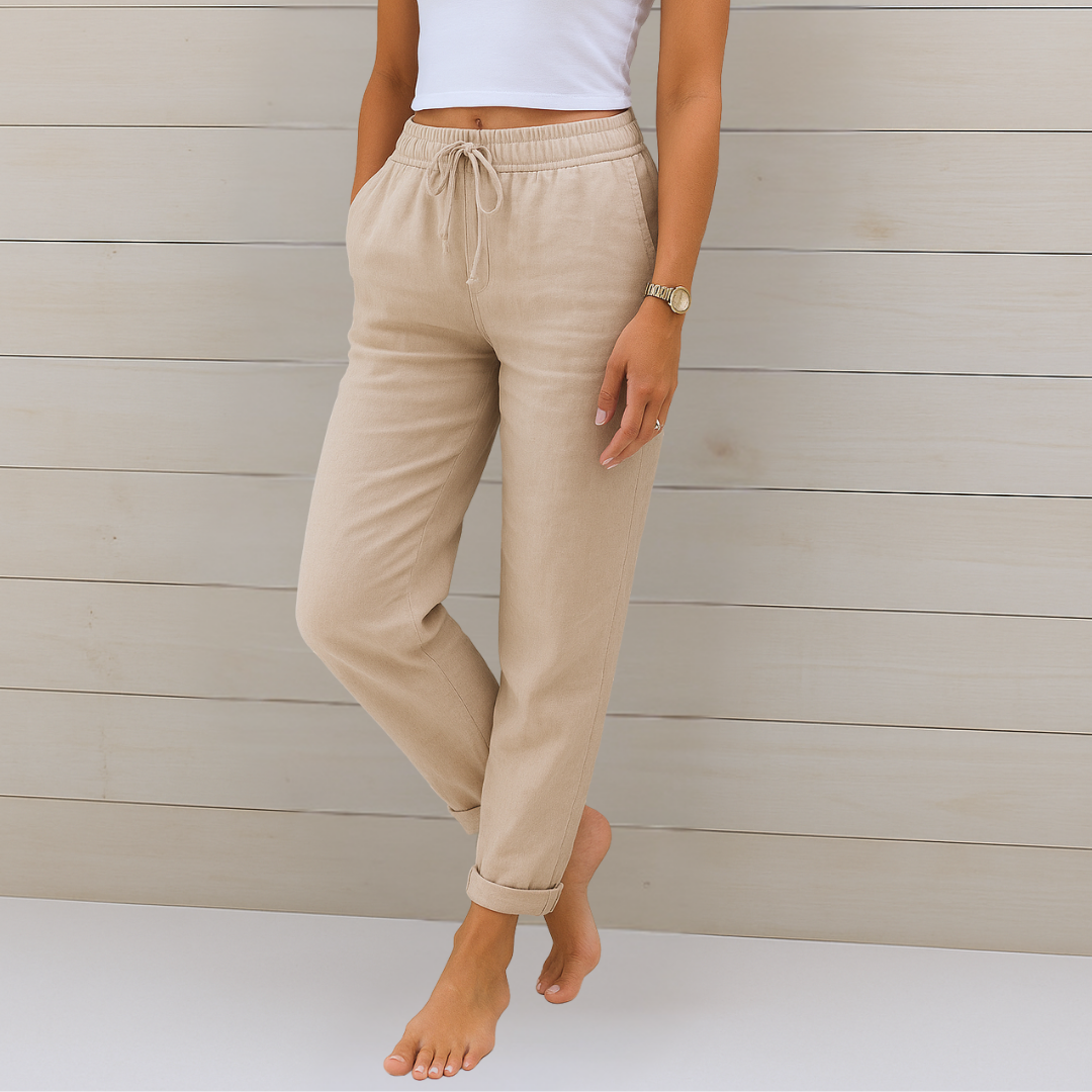 Sophia | Premium breathable linen stretch pants
