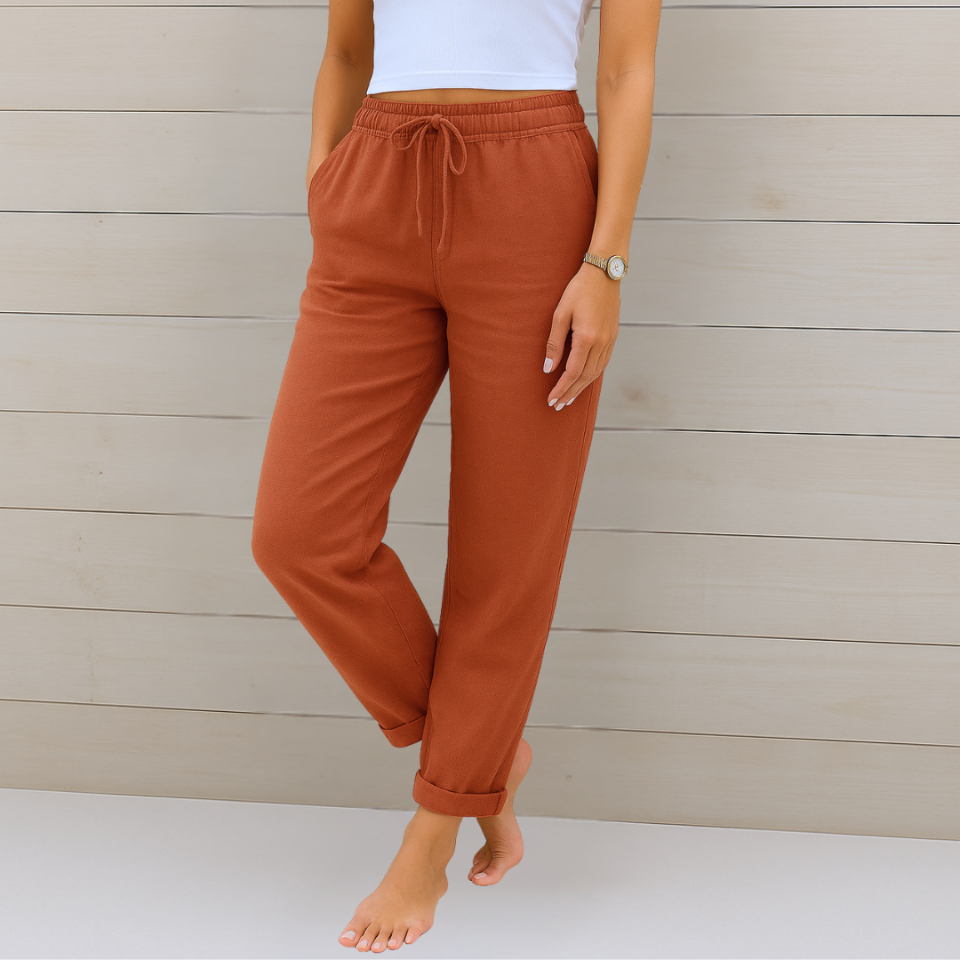 Sophia | Premium breathable linen stretch pants