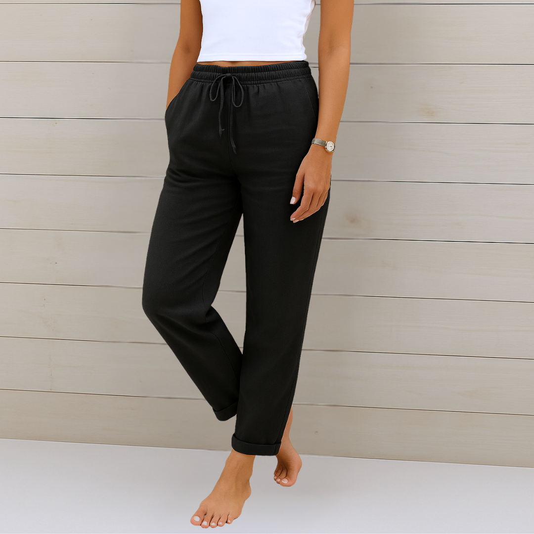 Sophia | Premium breathable linen stretch pants