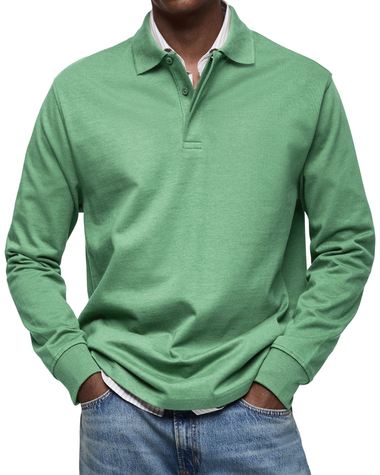 Charles | Casual Long-Sleeve Polo Shirt
