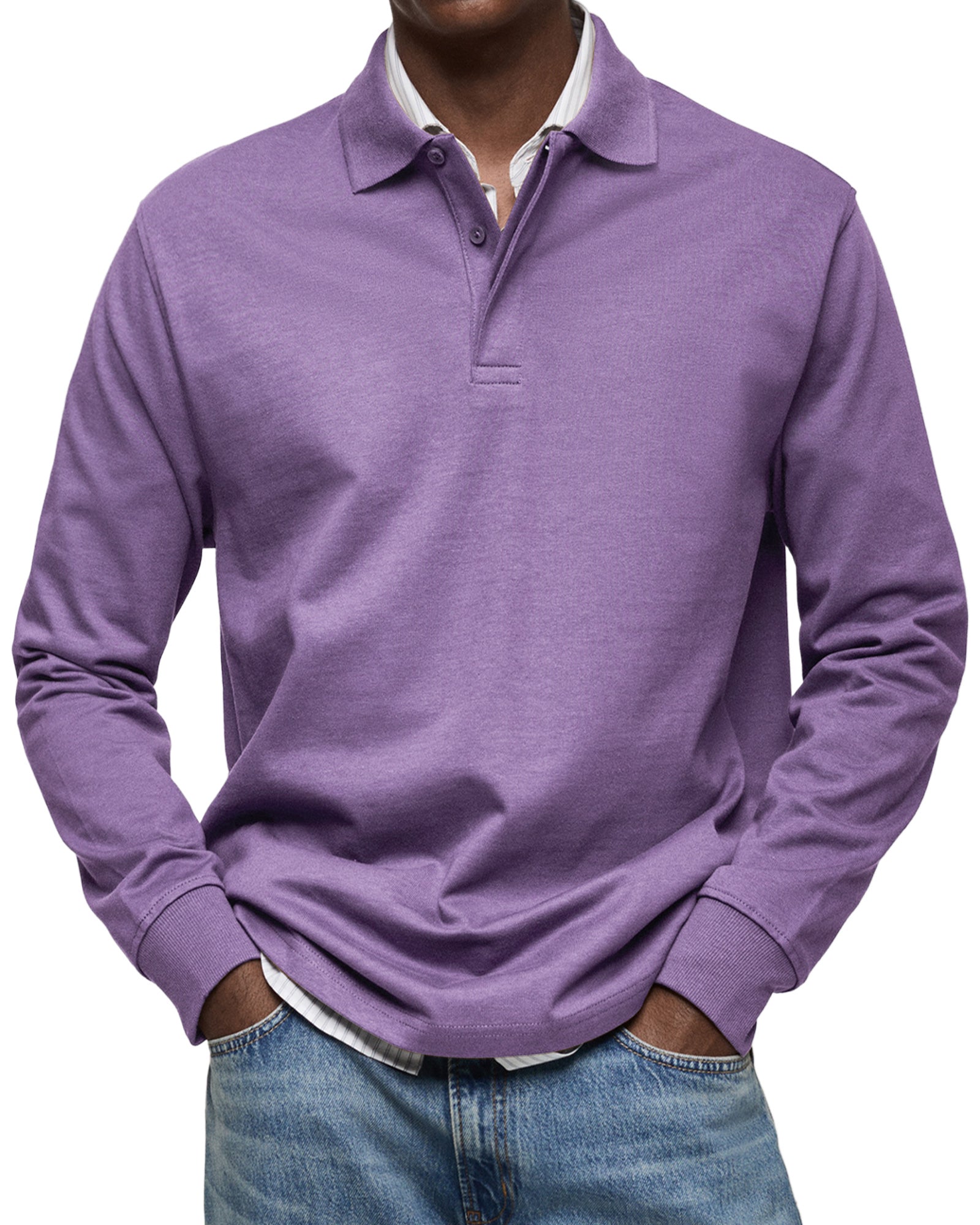 Charles | Casual Long-Sleeve Polo Shirt
