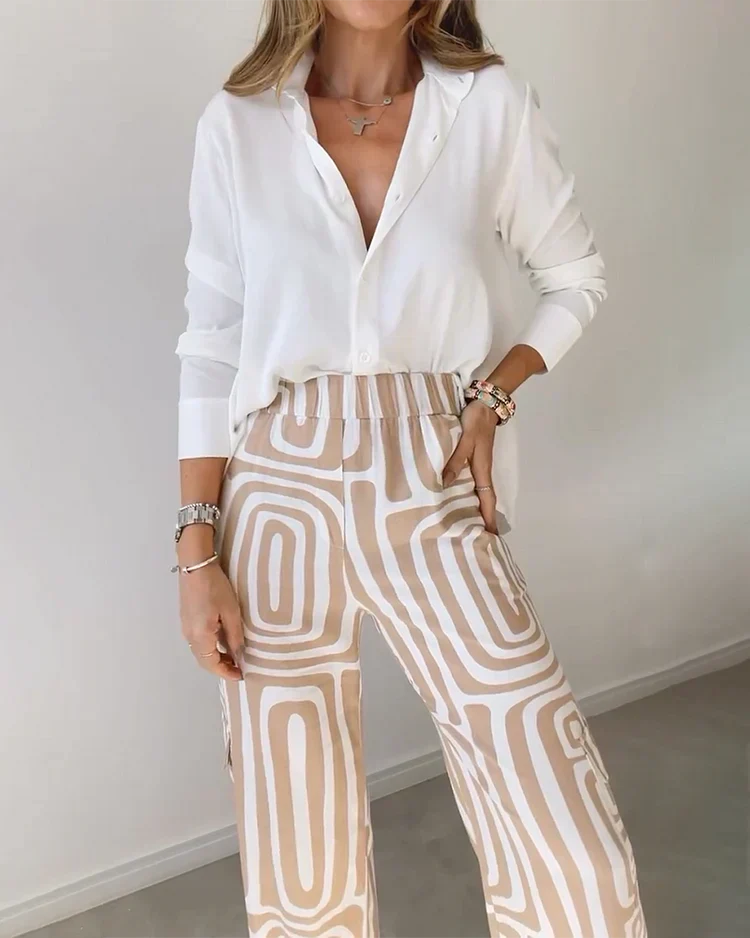 Sammy | Stylish Trousers Set – Includes Blouse and Belt