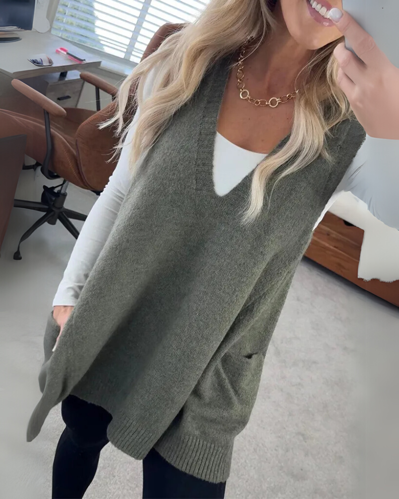 Carola - Cozy Knit Vest