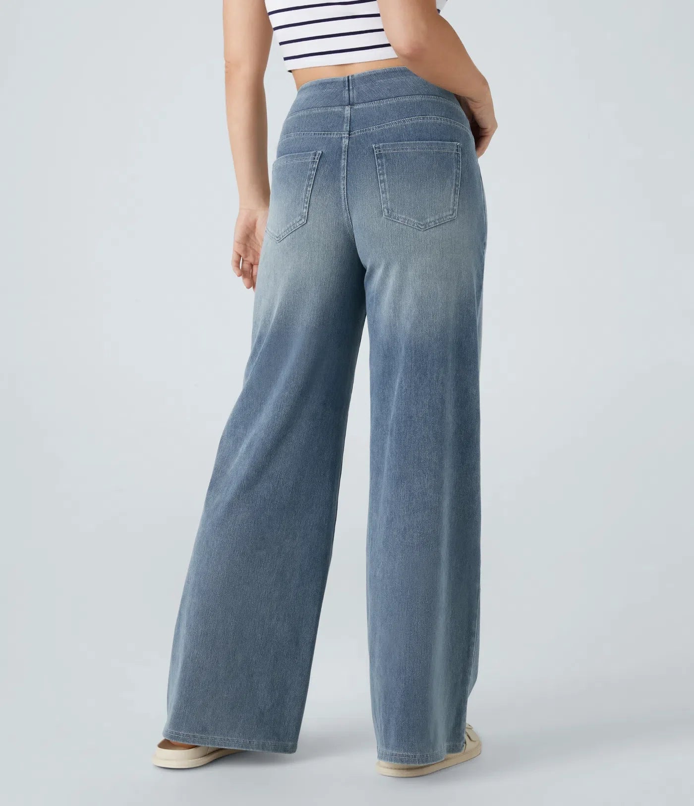 Ava | Elastic high-waisted jeans