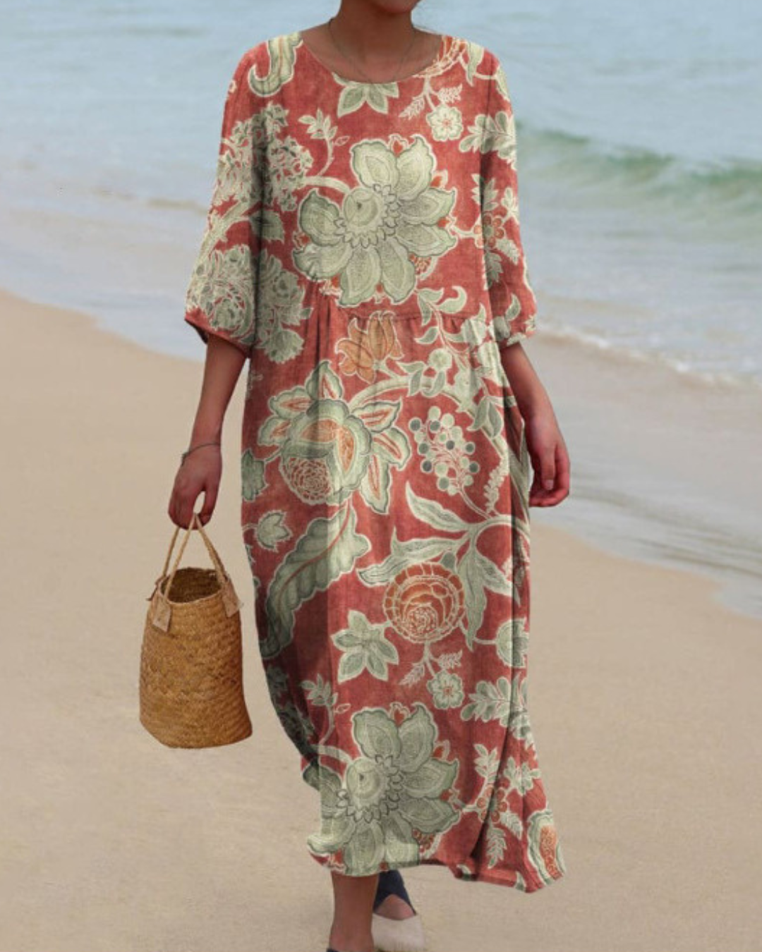 Dunya - Elegant Loose Fitting Boho Maxi Dress